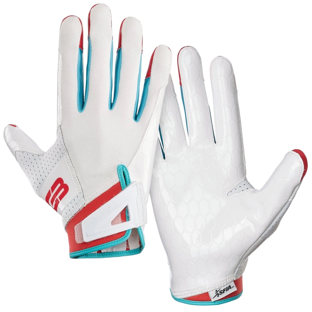 Grip Boost DNA 2.0 Football Gloves with Engineered Grip Boost+ Stick White Grip